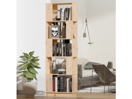 vidaXL Knižnica/deliaca stena 51x25x163,5 cm masívna borovica