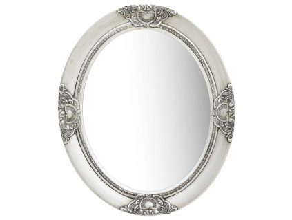 vidaXL Nástenné zrkadlo v barokovom štýle 50x60 cm strieborné