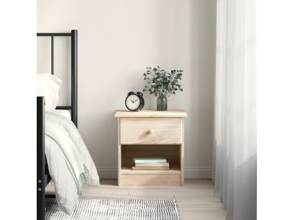 vidaXL Nočný stolík ALTA 41x35x41 cm masívna borovica
