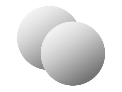 vidaXL Nástenné zrkadlá 2 ks 50 cm okrúhle sklenené