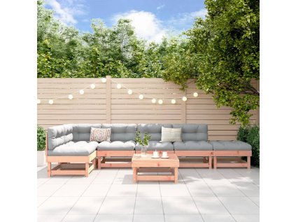 vidaXL 7-dielna záhradná sedacia súprava masívny douglas