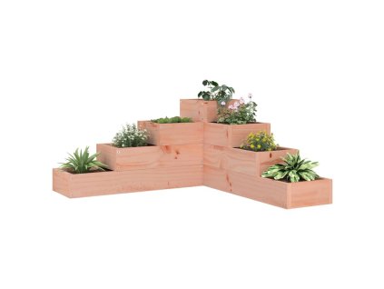 vidaXL Záhradný kvetináč 4-posch. 80,5x79x36 cm masívny douglas