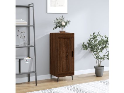 vidaXL Komoda hnedý dub 34,5x34x90 cm spracované drevo