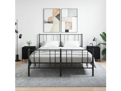 vidaXL Nočné stolíky 2 ks čierne 40x40x50 cm kompozitné drevo
