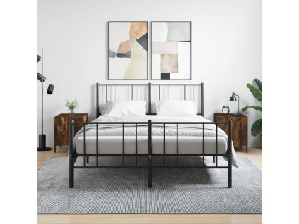 vidaXL Nočné stolíky 2 ks dymový dub 40x40x50 cm kompozitné drevo