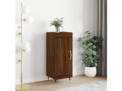 vidaXL Komoda hnedý dub 34,5x34x90 cm spracované drevo
