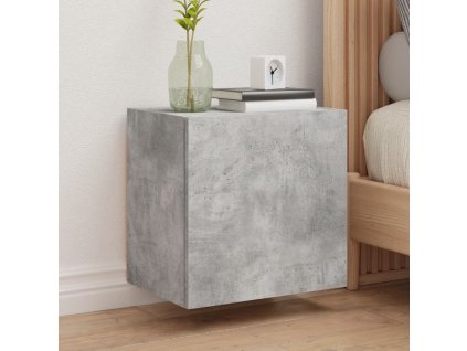 vidaXL TV nástenné skrinky 2 ks betónovo sivé 40,5x30x40 cm komp.drevo