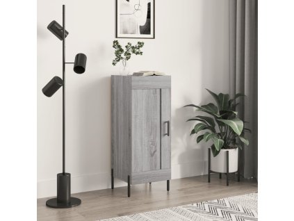 vidaXL Komoda sivý dub sonoma 34,5x34x90 cm spracované drevo