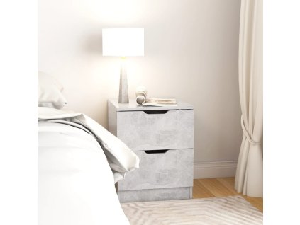 vidaXL Nočný stolík betónovosivý 40x40x50 cm drevotrieska