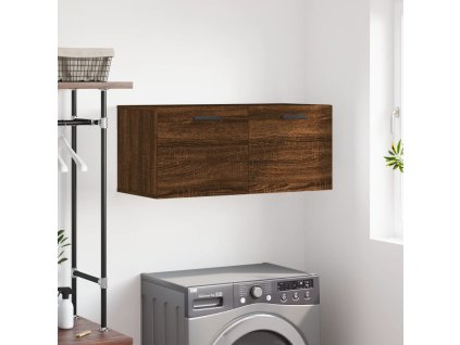 vidaXL Nástenná skrinka hnedý dub 80x36,5x35 cm kompozitné drevo