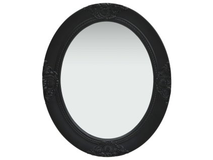 vidaXL Nástenné zrkadlo v barokovom štýle 50x60 cm čierne