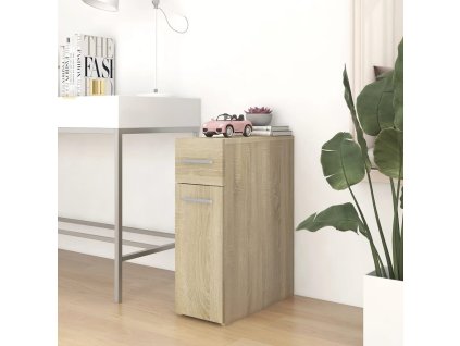 vidaXL Úložná skrinka, dub sonoma 20x45,5x60 cm, kompoztiné drevo