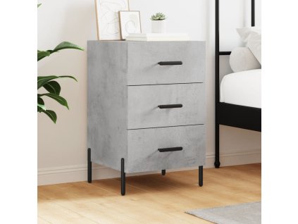 vidaXL Nočný stolík betónovo sivý 40x40x66 cm kompozitné drevo