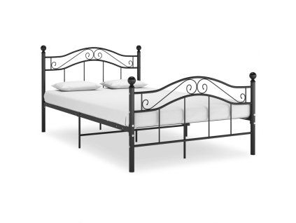 vidaXL Posteľný rám čierny kov 120x200 cm