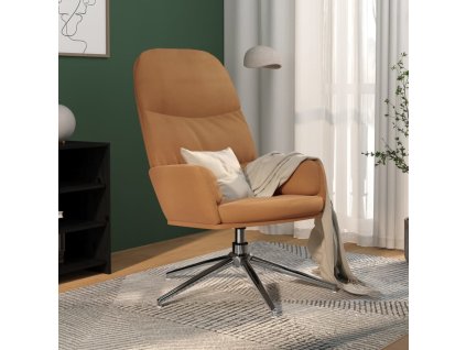 vidaXL Relaxačné kreslo sivohnedé umelá semišová koža