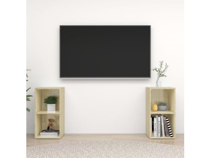 vidaXL TV skrinky 2 ks, dub sonoma 72x35x36,5 cm, kompozitné drevo