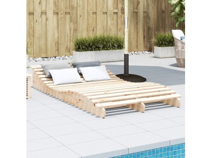vidaXL Lehátko na opaľovanie 205x110x31,5 cm masívna borovica