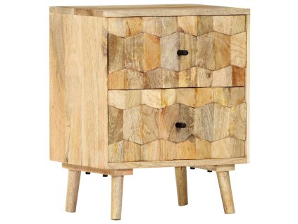 vidaXL Nočný stolík 40x30x50 cm, mangový masív