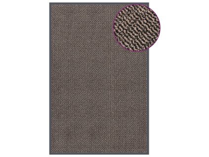 vidaXL Rohožka všívaná 120x180 cm tmavohnedá