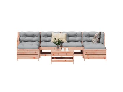 vidaXL 7-dielna záhradná súprava pohoviek masívna daglaská jedľa