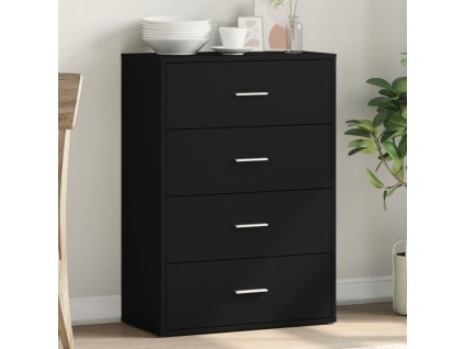 vidaXL Komoda, čierna 60x31x84 cm, kompozitné drevo