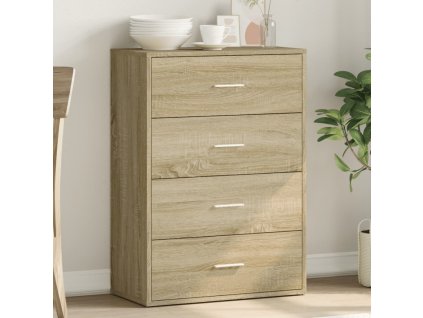 vidaXL Komoda, dub sonoma 60x31x84 cm, kompozitné drevo