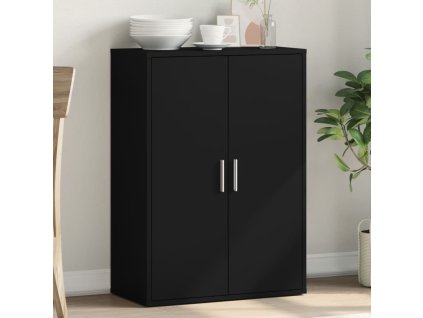 vidaXL Komoda, čierna 60x31x84 cm, kompozitné drevo