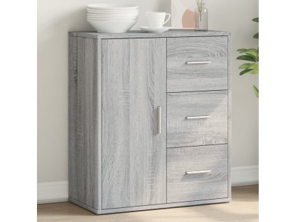 vidaXL Komoda sivá sonoma 60x31x70 cm kompozitné drevo
