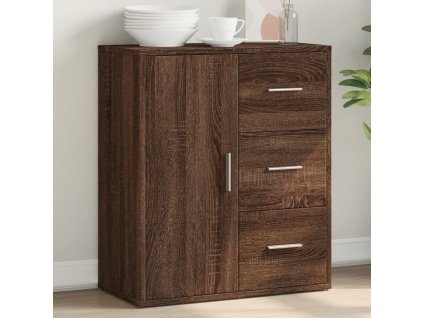 vidaXL Komoda hnedý dub 60x31x70 cm kompozitné drevo