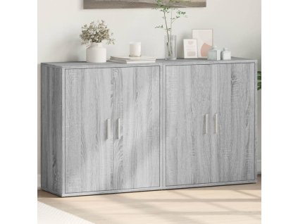vidaXL Komody 2 ks sivé sonoma 60x31x70 cm kompozitné drevo