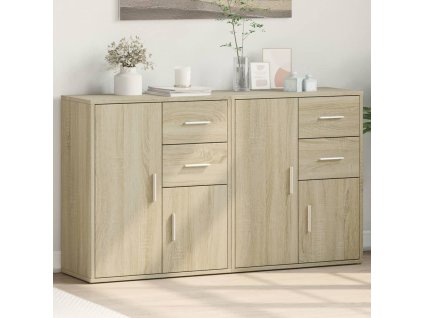 vidaXL Komody 2 ks dub sonoma 60x31x70 cm kompozitné drevo