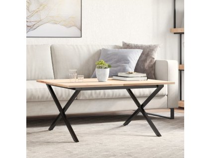 vidaXL Nohy konferenčného stolíka X-rám 80x70x43 cm oceľ