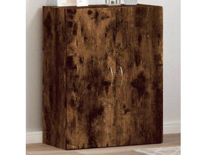 vidaXL Kartotéka dymový dub 60x32x77,5 cm kompozitné drevo