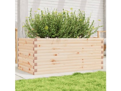vidaXL Záhradný kvetináč 110x60x45,5 cm masívna borovica