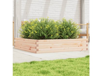 vidaXL Záhradný kvetináč 110x110x23 cm masívna borovica