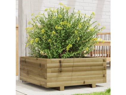 vidaXL Záhradný kvetináč 60x60x26,5 cm impregnovaná borovica