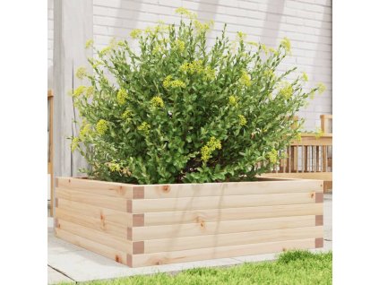 vidaXL Záhradný kvetináč 70x70x23 cm masívna borovica