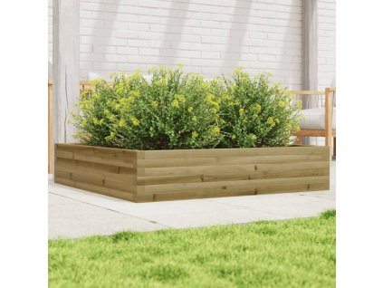 vidaXL Záhradný kvetináč 110x110x23 cm impregnovaná borovica