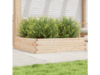 vidaXL Záhradný kvetináč 100x100x23 cm masívna borovica