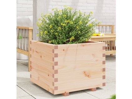 vidaXL Záhradný kvetináč 60x60x49,5 cm masívna borovica