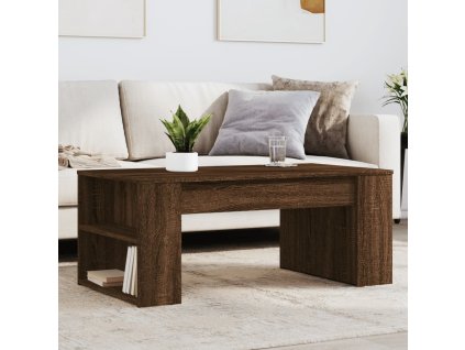 vidaXL Konferenčný stolík hnedý dub 105x55x42 cm kompozitné drevo