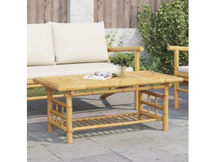 vidaXL Konferenčný stolík 110x55x45 cm bambus