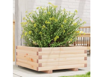 vidaXL Záhradný kvetináč 60x60x26,5 cm masívna borovica