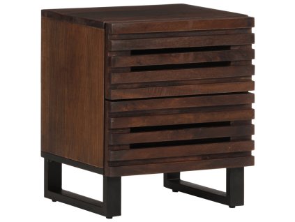 vidaXL Nočný stolík 40x34x46 cm masívne mangovníkové drevo