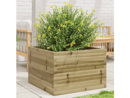 vidaXL Záhradný kvetináč 70x70x46 cm impregnovaná borovica