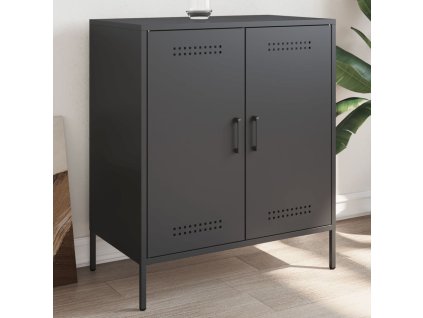 vidaXL Komoda čierna 68x39x79 cm oceľ