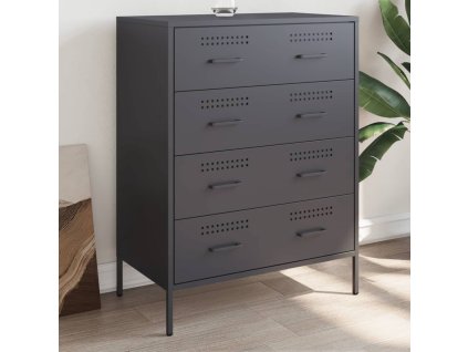 vidaXL Komoda antracitová 68x39x89 cm oceľ