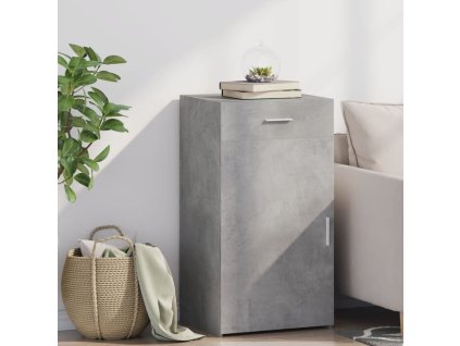 vidaXL Komoda betónovo sivá 50x42,5x93 cm kompozitné drevo