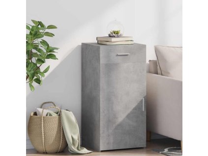 vidaXL Komoda, betónovo sivá 45x42,5x93 cm, kompozitné drevo