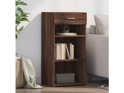 vidaXL Komoda hnedý dub 45x42,5x93 cm spracované drevo